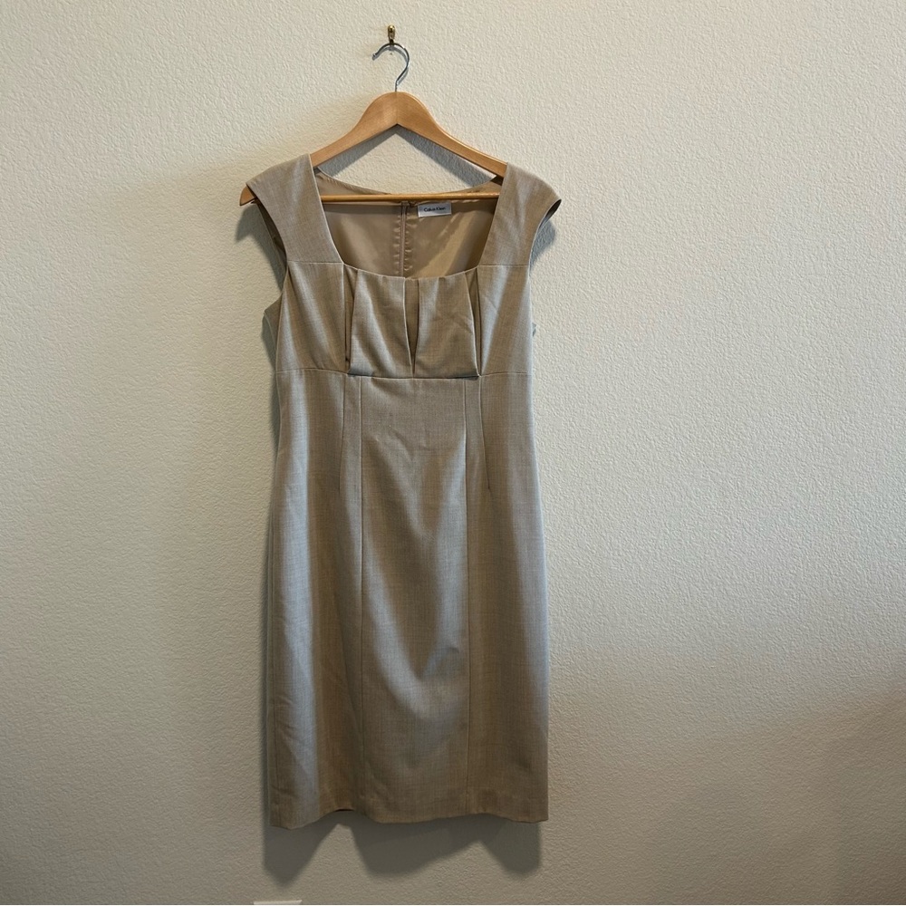 Calvin Klein Beige Midi Dress